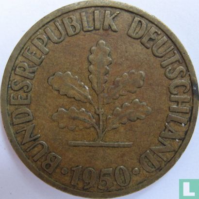 Deutschland 10 Pfennig 1950 (J) - Bild 1