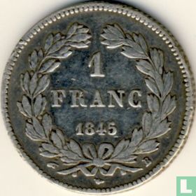 France 1 franc 1845 (B) - Image 1