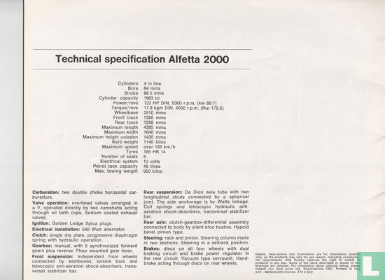 Alfa Romeo Alfetta 2000 - Afbeelding 3