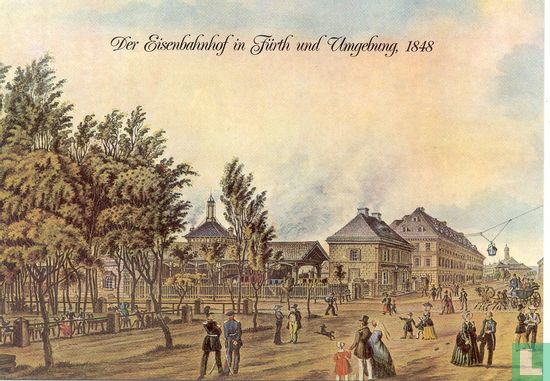 Der Eisenbahnhof in Furth und Umgebung, 1848
