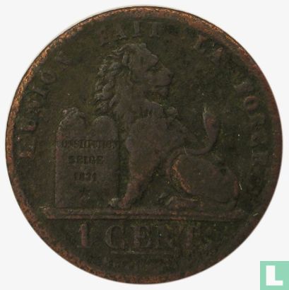 België 1 centime 1845 - Afbeelding 2