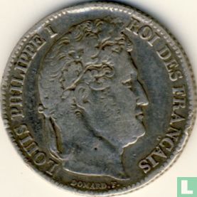 France 1 franc 1845 (B) - Image 2