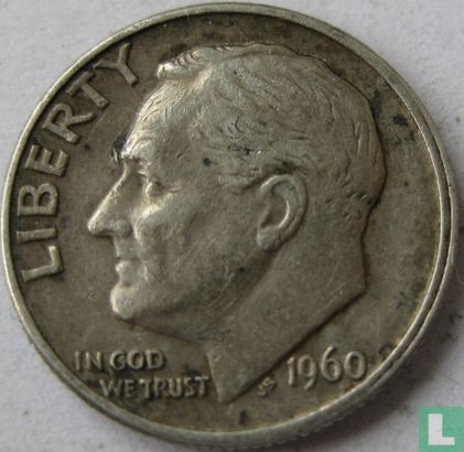 États-Unis 1 dime 1960 (sans lettre) - Image 1