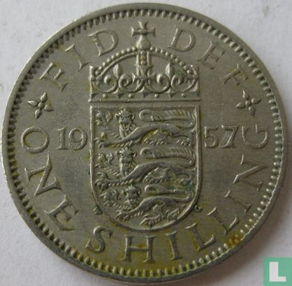 United Kingdom 1 shilling 1957 (english) - Image 1