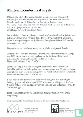 [Folder] Tom Poes en it spoek fan Bommel State  - Image 2