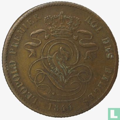 België 2 centimes 1844 - Afbeelding 1