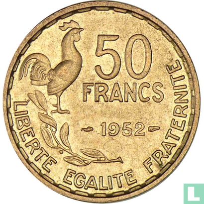 Frankrijk 50 francs 1952 (zonder B) - Afbeelding 1