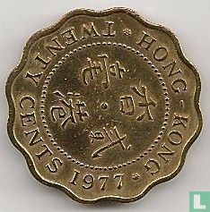 Hong Kong 20 cents 1977 - Image 1