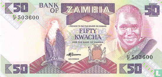 Zambia 50 Kwacha  - Afbeelding 1