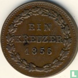 Nassau 1 kreuzer 1856 - Afbeelding 1