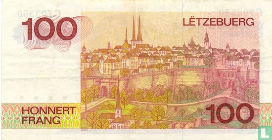Luxembourg 100 Francs - Image 2