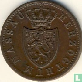 Nassau 1 kreuzer 1856 - Afbeelding 2