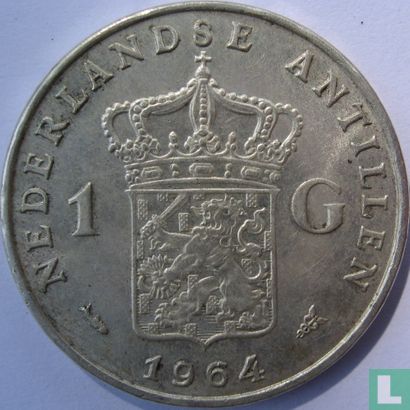 Netherlands Antilles 1 gulden 1964 (fish without star) - Image 1