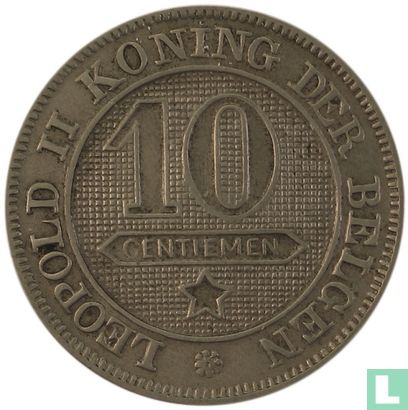 Belgique 10 centimes 1894 (NLD) - Image 2