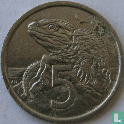 Nieuw-Zeeland 5 cents 1975 - Afbeelding 2