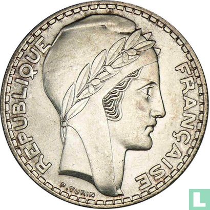 France 20 francs 1934 - Image 2