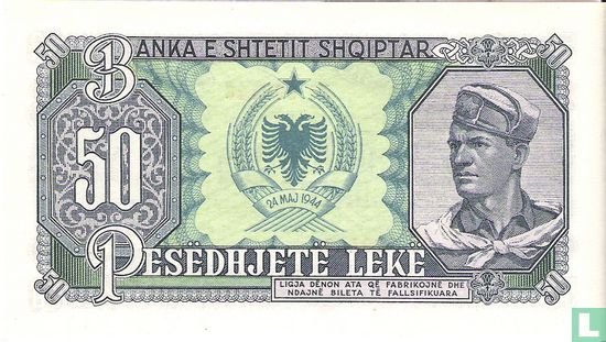Albanie 50 lekë  - Image 2