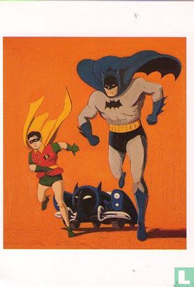Batman, Robin and Batmobile