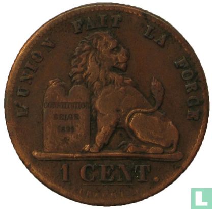 Belgique 1 centime 1869 - Image 2