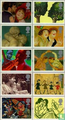 Greeting stamps - art