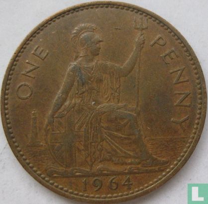 Royaume Uni 1 penny 1964 - Image 1