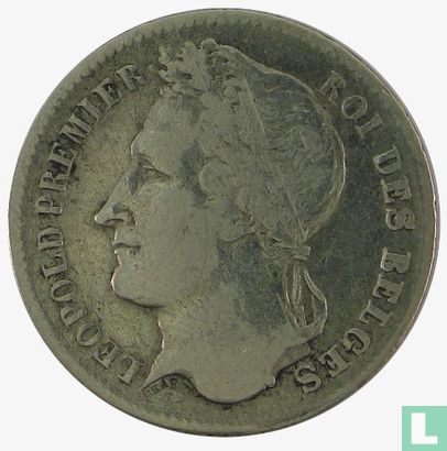 Belgique ¼ franc 1835 (avec BRAEMT F.) - Image 2
