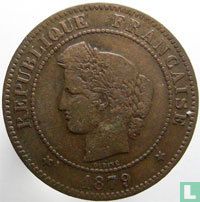 France 5 centimes 1879 (ancher without bar) - Image 1
