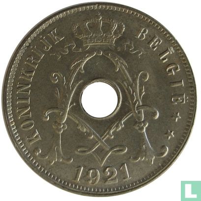 Belgique 25 centimes 1921 (NLD) - Image 1