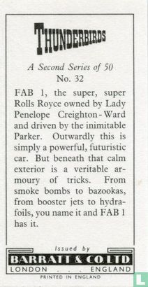 FAB 1, the super, super Rolls Royce owned by Lady Penelope Creighton-Ward and driven by the inimitable Parker. - Afbeelding 2