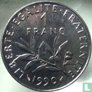 Frankrijk 1 franc 1990 - Afbeelding 1