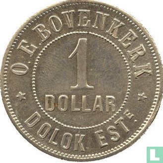 Nederlands-Indië 1 dollar 1886 Plantagegeld, Sumatra, Dolok Estate - Afbeelding 1