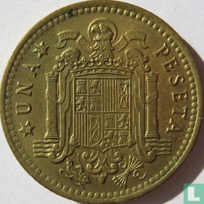 Spanje 1 peseta 1966 (1971) - Afbeelding 1