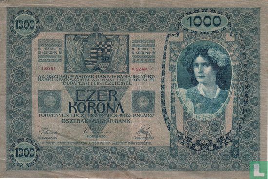 Autriche 1.000 Kronen 1902 - Image 2