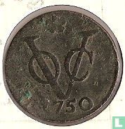 VOC 1 duit 1750 (Holland) - Afbeelding 1