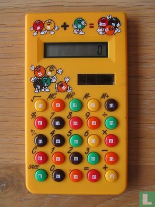M&M's calculator geel (LCD)