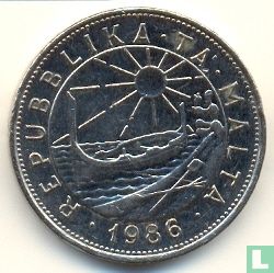 Malta 1 lira 1986 - Afbeelding 1