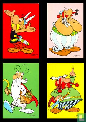 Asterix set van 4 Iglo postkaarten - Image 1