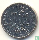 Frankrijk ½ franc 1978 - Afbeelding 1