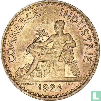 France 1 franc 1924 (open 4) - Image 1