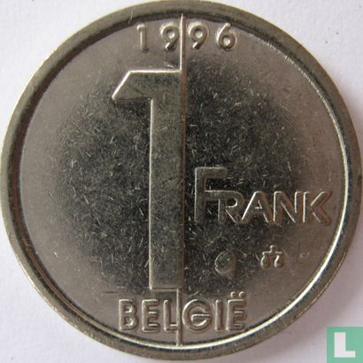 Belgium 1 franc 1996 (NLD) - Image 1