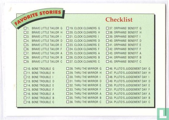 Checklist Favorite Stories - Image 1