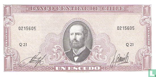 Chili 1 Escudo ND (1964) - Afbeelding 1