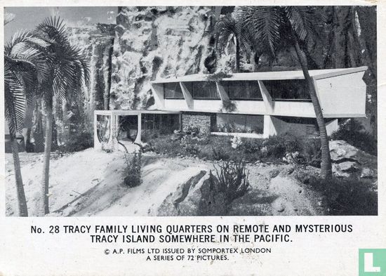Tracy family living quarters on remote mysterious Tracy Island somewhere in the Pacific. - Bild 1