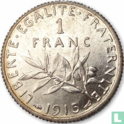 Frankrijk 1 franc 1915 - Afbeelding 1