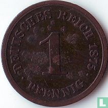Empire allemand 1 pfennig 1875 (D) - Image 1