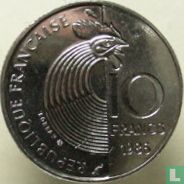 Frankrijk 10 francs 1986 (nikkel) "100th anniversary Birth of Robert Schuman" - Afbeelding 1