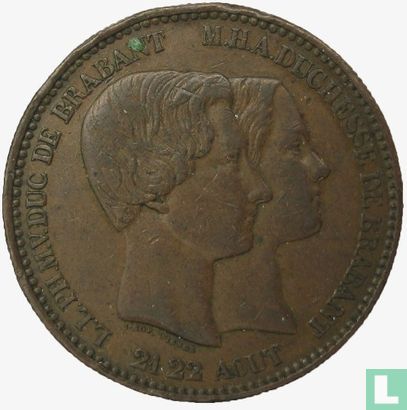 België 1853 "Marriage Duke and Duchess of Brabant" - Bild 2
