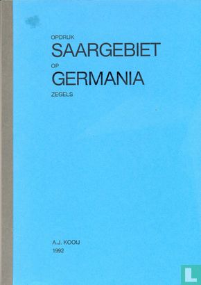 Opdruk Saargebiet op Germania zegels - Bild 1
