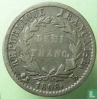 Frankrijk ½ franc 1808 (L) - Afbeelding 1