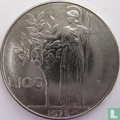 Italien 100 Lire 1978 - Bild 1